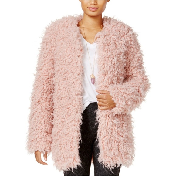 Sanctuary Jackets & Blazers - SANCTUARY. Pink Fuzzy Coat.